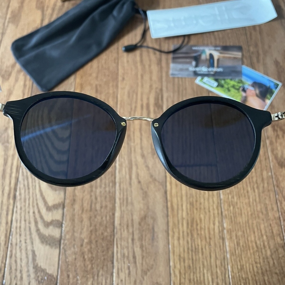 Swell Sunglasses Swell Coco Black Bamboo Sunglasses NWT